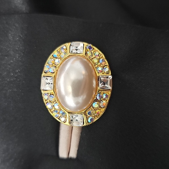 Frascara Vintage Sophisticated Black and Cream Tuxedo Blazer Size 10 - Picture 5 of 7